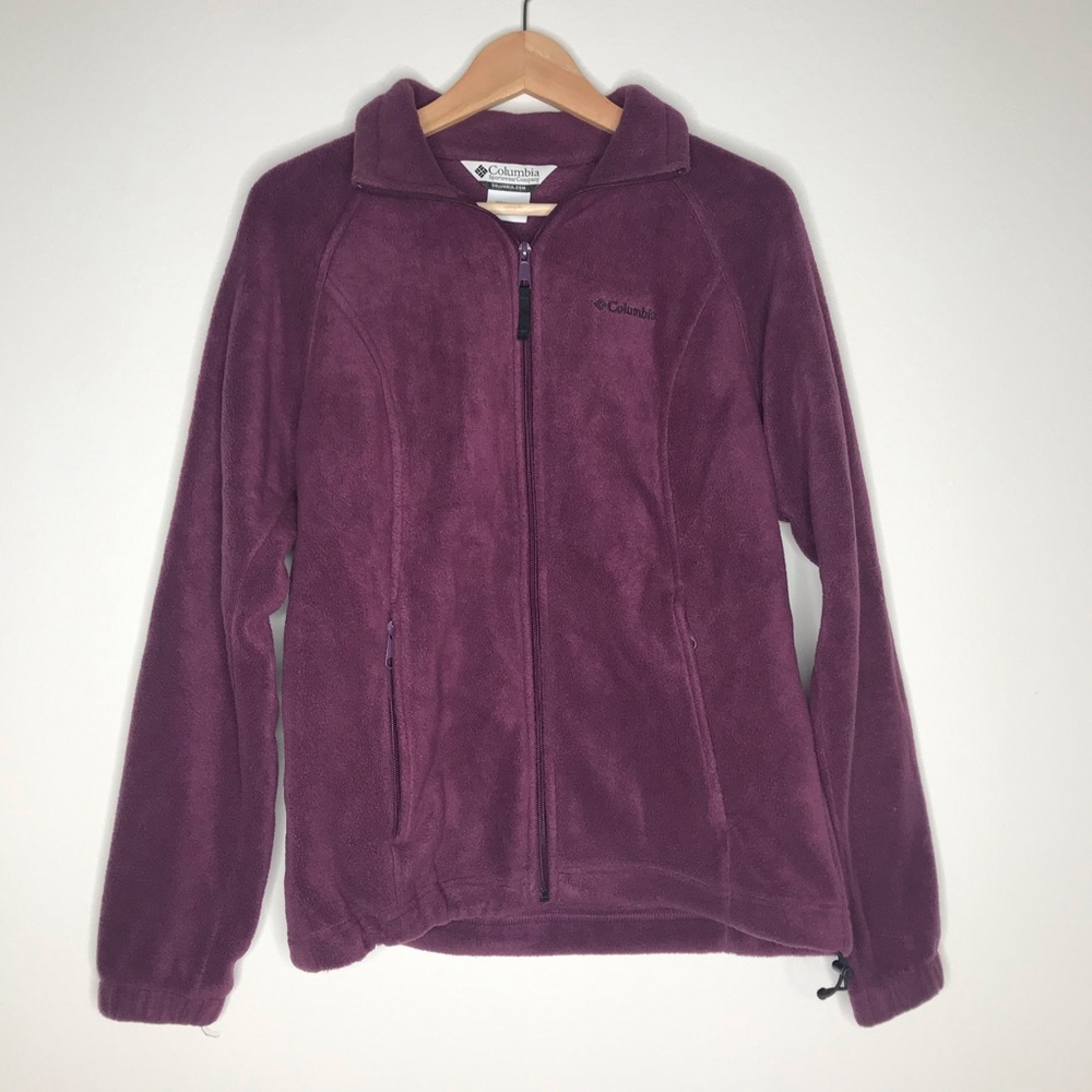 Columbia Purple Fleece Zipper Jacket